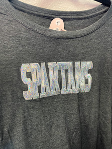 Spartan Sequin Crop Top