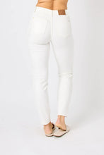 Load image into Gallery viewer, Braided White JB Skinny Jeans