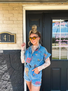 Floral Painted Romper