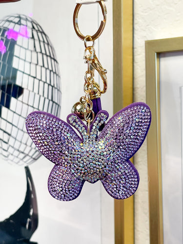 Purple Butterfly Keychain
