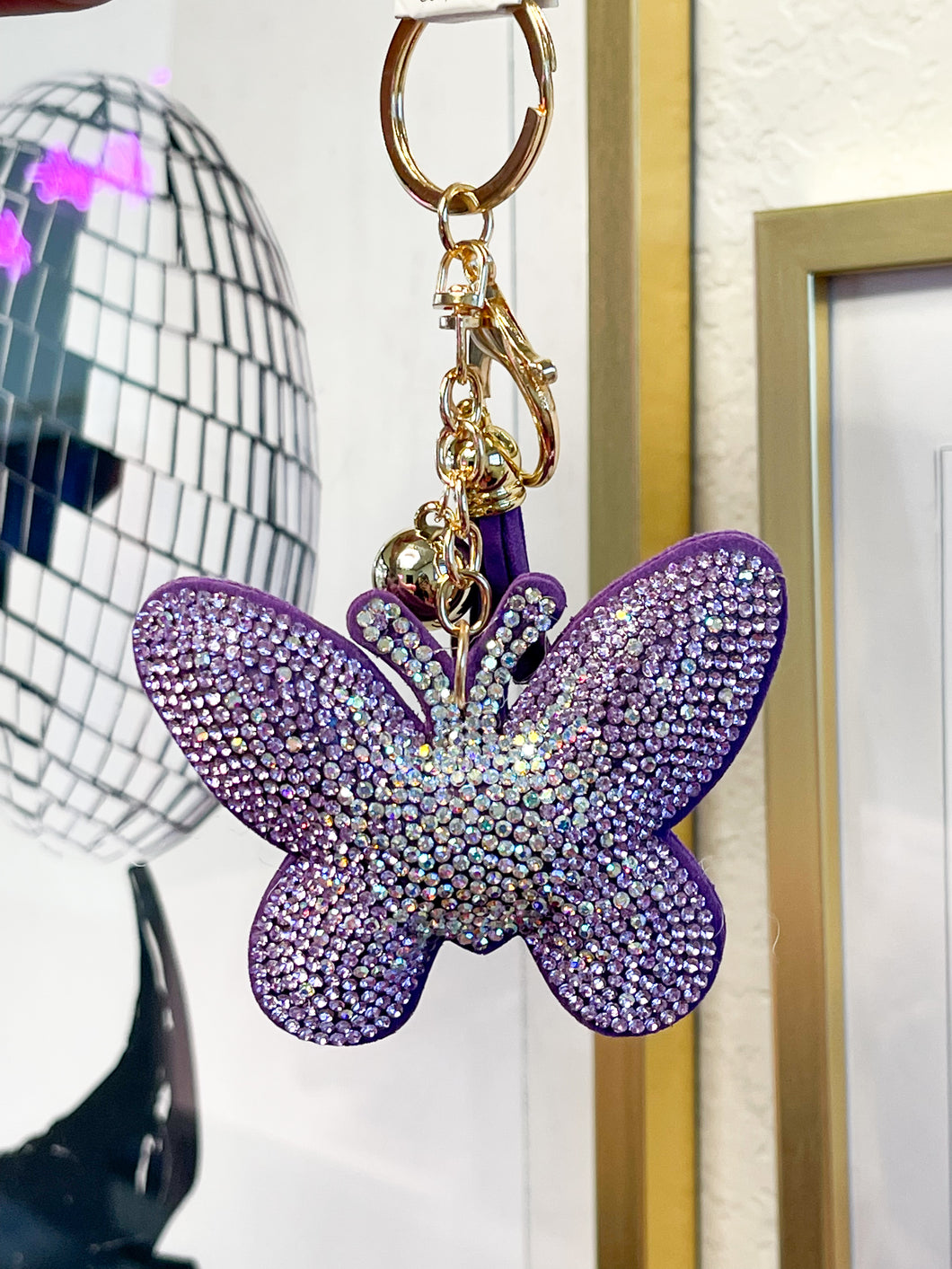Purple Butterfly Keychain