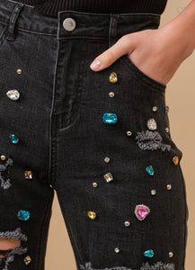 Jewel Distressed Jeans