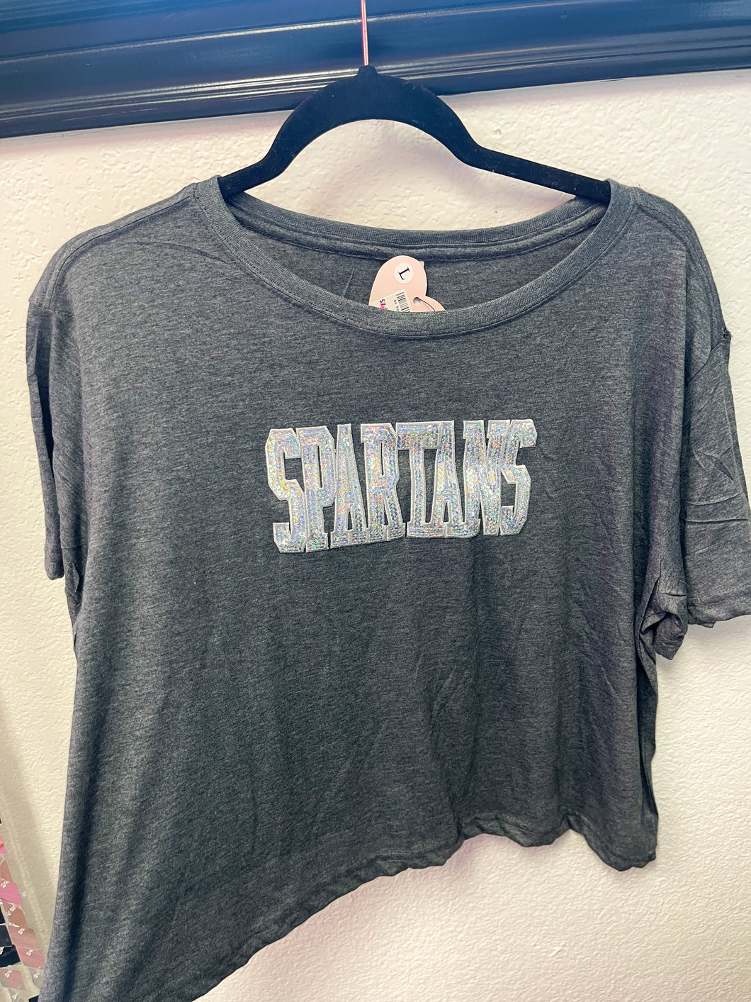 Spartan Sequin Crop Top