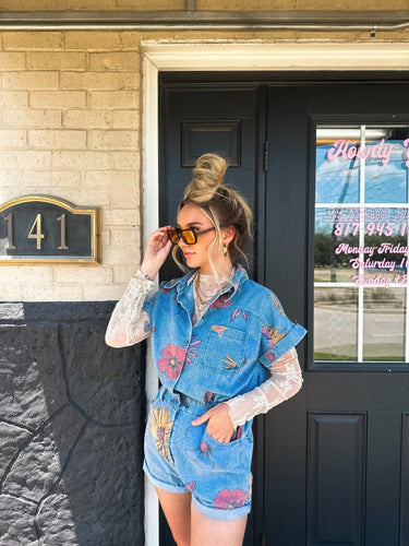 Floral Painted Romper