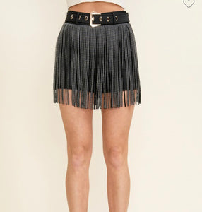 Going All Out Fringe Shorts